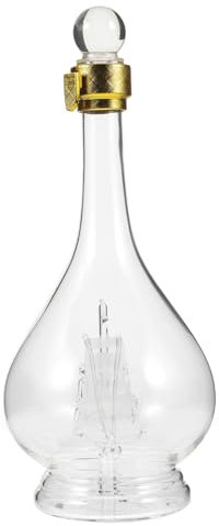OKUMEYR Decanter in Trasparente per Vino Liquore Bottiglia di Whisky in Luminoso E Liscio