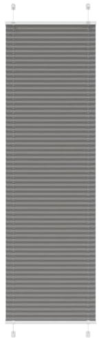 vidaXL Plissee Anthrazit 55x200 cm Stoffbreite 54,4 cm Polyester, Faltrollo, Klemmfix, Plisseerollo, Jalousie, Rollo, Plisseerollo für Fenster