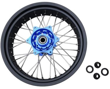 avdb-moto Felge/Speichen Hintenrader 5 x 17 kompatibel mit KTM SX 150 2009-2012, SX 200 2003-2004, SXF 250 SX-F 2005-2012, HUSABERG FE 570 2009-12, HUSQVARNA FE 350 FE350 2015 Supermoto (Blau)