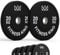 Weight Plates 20kg - Rubber Bumper Plates for Barbell Weights Set for Men, Free Weights, Strength Training Equipment & Home Gym Lifting - (50mm Barbell Plate) by Fitness King