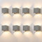 Kowanie 8er LED Wandleuchte Aussen Wandlampe innen - Up Down Leuchte Aussen Grau Außenwandleuchten 5 W IP65 Wasserdicht Außenlampe Wand Wandbeleuchtung Außenleuchte Wandstrahler für Hauswand