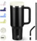 Riley Joy Bicchiere Termico Con Cannuccia E Manico 1200ml,12h Caldo/24h Freddo,Bottiglia Da Bere,Isolamento a Vuoto Con Coperchio,Privo Di Bpa,In Acciaio Inox a Doppio Strato,Bicchiere Impermeabile