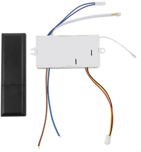 Kit de control remoto de luz de ventilador de techo, regulador de frecuencia variable de 6 velocidades, controlador de CC de 150 W, receptor de controlador (cabezal agitador)
