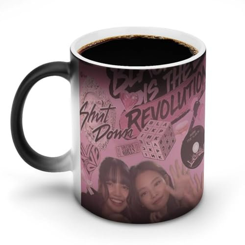 Blackpink Mug isotherme pour boissons chaudes Motif changement de couleur