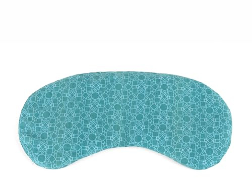MYLILY Yoga Augenmaske wärmend – Augenkissen mit Lavendel & Leinsamen | Augenkompresse, 100% Baumwolle, vegan & waschbar | für Entspannung & Meditation, Türkis