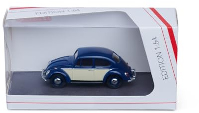 Schuco 1:64 VW Käfer 2-far. DKL.blu/avorio – Modellino auto Diecast di alta qualità in scala 1:64, modellino auto, 1:64, auto, modello da collezione