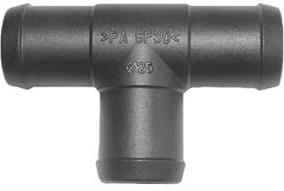 1 x Conector de manguera T Forma de 25 mm Plástico Empalme Manguera Aire Manguera T de unidades