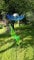 Gartenstecker Stele Sonnenfänger Blume Seerose Edelstahl
