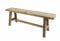 FRANK FLECHTWAREN Rustikale kleine Holzbank Used-Look, 78x15x28 cm (LxBxH)