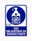 Aufkleber zur Verwendung als Desinfektionsmittel, zur Vermeidung von COVID-19, für Unternehmen als Schutzmaßnahme gegen Coronavirus - Schild zur Vorbeugung (Dunkelblau)