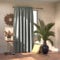 AmeliaHome Blackout Vorhang 140x245 cm Silber 1 St. Kräuselband Verdunkelungsvorhang Blickdicht Fensterdekoration Dekoschal Dekorvorhang Blackout