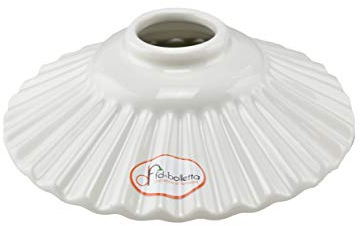 fd-bolletta arredamento e illuminazione Pantalla lampara, pantalla de lampara, tulipa blanca, cristal de repuesto vf13 Medidas: altura 5,5cm, Ø Pantalla 19cm, Ø exterior de la boca 5,5cm