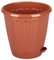 4BIG.fun 3L Blumentopf Wurzelbewässerung Blumenkübel Topf Kräuter Pflanzen Kunststoff