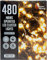 Vfm - Warm White 480 Led 6. 2M Cluster Christmas Lights - Festive Bright String Xmas Tree Wedding Fairy Lighting Indoor & Outdoor Mains Operated Multi Function