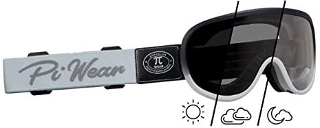 PiWear Arizona Titanium 24DCL | selbsttönend retro Motorradbrille Crossbrille Überbrille für Brillenträger UV400