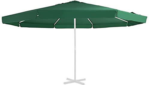 Catherinol Ersatzbezug für Sonnenschirm, Ampelschirm Ersatzbezug, Sonnenschirm Bespannung, Marktschirm Ersatzbezug, Sonnenschirme, Pavillons & Markisen, Grün 500 cm