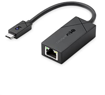 [Designed for Microsoft Surface] Cable Matters USB C to 2.5Gbps Ethernet Adapter, USB-C to Network, 2.5g Ethernet to USBC Adapter Black