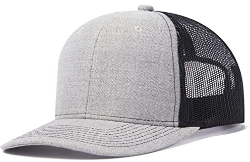 FEOYA Männer Frauen Mesh Trucker Hat Unisex Einstellbare Baseball Cap 6 Panel Plain Trucker Cap B4