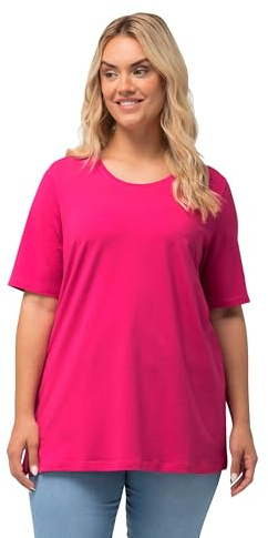 Ulla Popken, Damen, große Größen, T-Shirt, A-Linie, Rundhalsausschnitt, Halbarm