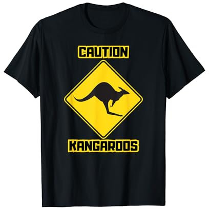 Passage de kangourou | Route de circulation | Avertissement de panneau de rue T-Shirt