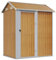 vidaXL Abri de Jardin, Cabane à Outils avec Poignées, Remise à Outils avec Toit Inclinable, Hangar de Terrasse Patio, Clair Acier Galvanisé