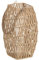 BigBuy Home Laterne Kerzenhalter Laterne Beige Metall Papier Glas 18,5 x 18,5 x 36 cm
