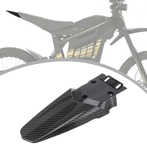 Motorrad Schutzblech Hinten,Motorrad Rücksitz Verkleidung Kotfluegel Hinten Verkleidung Heckabdeckung für Talaria Sting MX3/MX4/MX5-Kohlefaser Muster