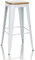 hjh OFFICE Barhocker drehbar VANTAGGIO HIGH WS Hocker im Industry-Design stapelbar, Holz-Sitzfläche 360° drehbar, Weiß