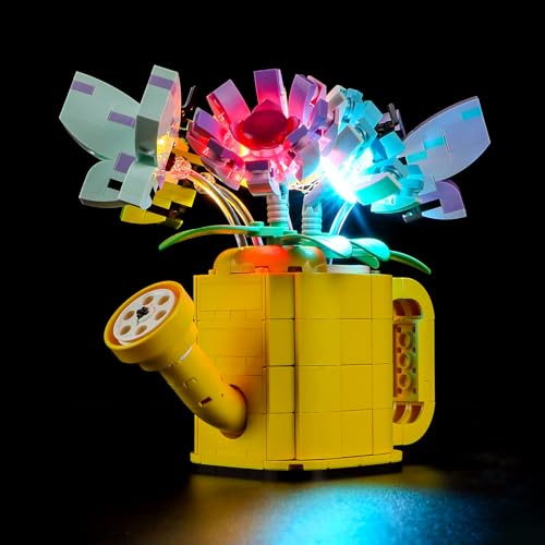 GEAMENT Kit de Luces LED Compatible con Lego Flores en Regadera (Flowers in Watering Can) - Conjunto de luz por Creator 31149 (Juego Modelo no Incluido)