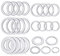 yasoe Ensemble de 20 Bagues pour Lame de Scie Bague D'Adaptateur de Lame de Scie Entretoise de Lame de Scie, pour Lame de Scie, Conversion de Trou IntéRieur de Lame de Marbre,