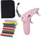 Glue Gun, Mini Hot Glue Gun,Hot Melt Glue Gun,USB Rechargeable Cordless Mini Hot Melt Gun with 30PCS Adhesive Bars Tool Bag and Silicone Pad,Hot Glue Guns for Crafts (Pink)