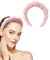 KGDUYC 1 pièce Serre Tete Spa Maquillage Éponge Douce Serre Tete Bandeau Soins de La Peau Bandeau Cheveux Accessoires pour Laver Le Visage, Démaquillant, Douche, Soins De La Peau - Rose