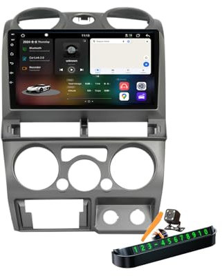 YLOXFW A,M6 Pro Plus 2, Autoradio Android 14.0 Navi 2 DIN Stereo für D-Max/Mu-7/Colorado 2001-2011 Sat GPS Navigation 9 Zoll Cartablet DVD Multimedia Player FM BT mit Carplay 4G 5G WiFi DSP SWC