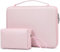 HYZUO 13.3-14 Inch Hard Shell Laptop Sleeve Case for MacBook Pro 14 M4/M3/M2/M1, MacBook Pro/Air 13, XPS 13, 13.8-13.5 Surface Laptop, HP Spectre X360 13/14, Pale Pink