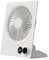 AXFEE USB Desk Fan, 4000mAh USB-C Rechargeable Desktop Table Fan, Mini Portable Quiet Fans with LED Display and 1-100 Speeds, 180° Adjustable Powerful Cooling FAN for Office, Bedroom, Home (White)