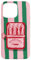 Pink Sardine Maximalist Vintage Food Stripes Aesthetic Cute Case for iPhone 15 Pro Max