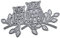 Metall-Stanzschablone, Motiv: Eulen, Scrapbooking, Album, Papier, Karte, Vorlage