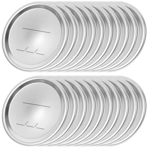 Gatuida 20 Stück Einmachdeckel für Einmachgläser, Deckel für Marmeladengläser, normale Größe mit lebensmittelechtem Dichtungsmittel, luftdichter Verschluss, um Konserven frisch zu halten von, 83 mm