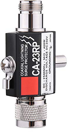 Hamwesh Koaxial Surge Protector, 50 Ohm Full Band Arrestor mit N Männlich zu N Weiblich für Koaxiale TV -Antenne und Satelliten