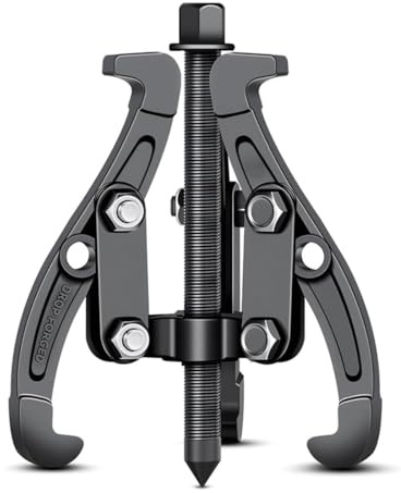 Lucmphi 3 Jaw Gear Puller - 4,Gear Removal Tool with Reversible Design for Vehicle Maintenance and Repair, Drop-Forged Steel
