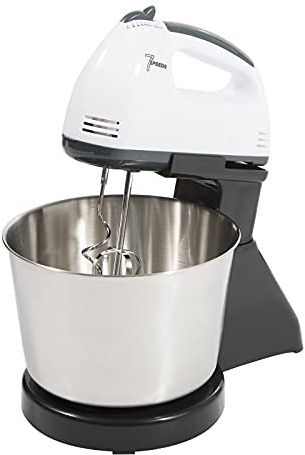 Küchenmaschine Knetmaschine 7 Geschwindigkeiten Standmixer Kuchenmixer mit 2 Rührstäbchen Edelstahl Rührer Teigmaschine 1.7L Rührmaschine Küche Rührgerät für Gemüse, Salat, Butter, Teig, Sahne, Eiern
