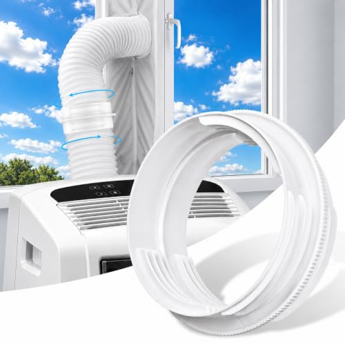 Air ConditionerHose Extension,Universal Air Conditioning Exhaust Adapter 5.9/ 5.1,Exhaust Hose Coupler, Leak-Proof Universal Thread Coupling Portable Air Conditioner Hose Extention Coupler