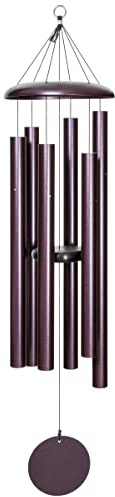 Corinthian Bells von Wind River – 127 cm Pflaumen-Windspiel für Terrasse, Hinterhof, Garten und Außendekoration (Aluminium-Klangspiel)