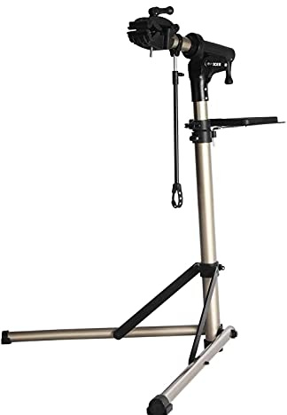 CXWXC Bike Workstand with Adjustable, Bicycle Repair Stand for Maintenance Folding and Lightweight (Champagne-3)