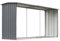 vidaXL Abri Stockage Bois Acier Galvanisé 330x92x153cm Gris Jardin Porte-bûche