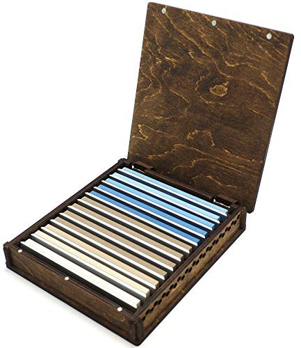 Aufbewahrungsbox aus Sperrholz für Edge Pro Steine (für 12 Steine)