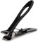 Coupe-ongles de 16 mm de large - Grande ouverture de mâchoire pour ongles épais en acier inoxydable - Noir