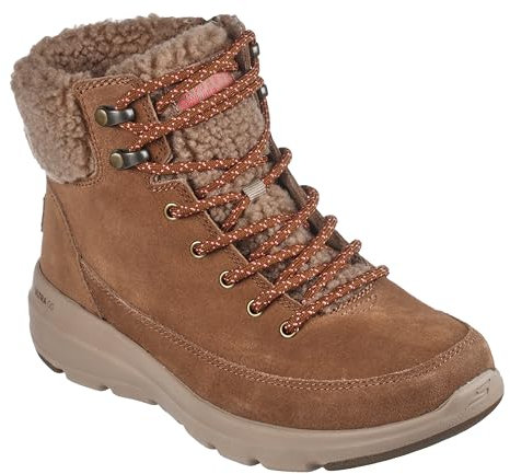 Skechers Damen Glacial Ultra Woodlands Winter Boots,lace-up Shoes, Braun, 40 EU