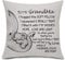 Bacmaxom Grandma Gifts from Granddaughter Grandson Cushion Cover Throw Pillow Cover for Grandmother from Grandchildren Birthday Gifts (grandma)