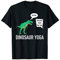 T-Rex Dinosaurier Yoga Funny Touch Your Toes Grafik T-Shirt